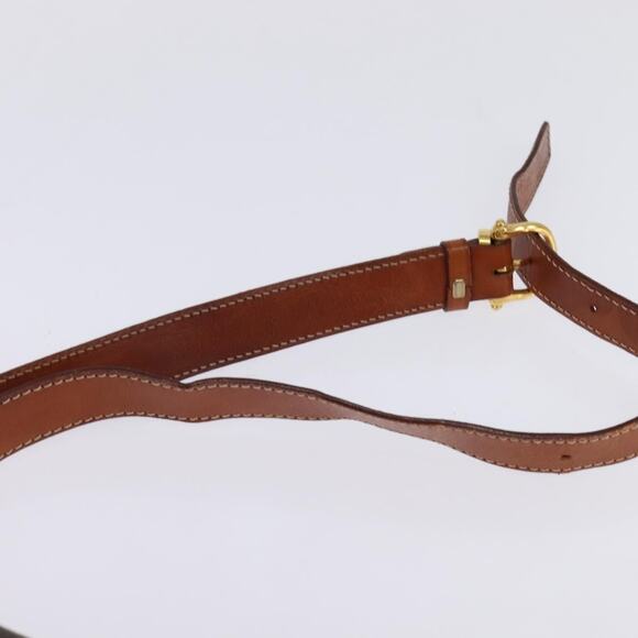 CELINE Macadam Canvas Shoulder Bag Pvc Leather Brown Gold - Picture 8 of 12